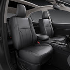 redblue Custom Fit Toyota Corolla Seat Covers for 2014-2019 L/LE/LE Eco | Black leather Seat Covers Full Set, Fit 2014 2015 2016 2017 2018 2019 Corolla L LE LE Eco, Front and Rear Car Seat Cover by Unknown