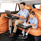 Car Desk for Laptop, Portable Car Table Tray for Front/Rear Passenger Seat | Stable Tall Table Height Adjustable Laptop Desk for Travel, Work & Eating by Unknown