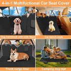 Mancro Dog Car Seat Cover for Back Seat, Waterproof Dog Hammock for Car | 600D Heavy Duty, Scratch-Resistant Back Seat Pet Cover for Dogs with PVE Nonslip Underside, Fits for Sedan, Trucks and SUVs - Image 4