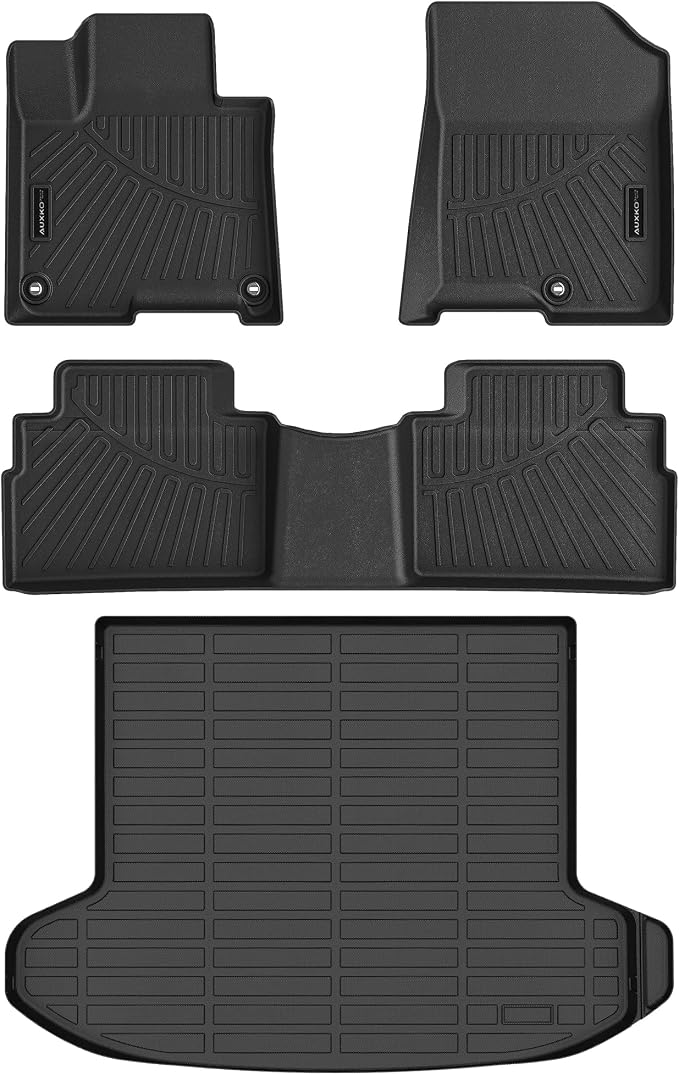 AUXKO All Weather Floor Mats Cargo Mat for Kia Sportage PHEV 2025 2024 2023 | High Wall,All-Weather,All Season,Odorless,Anti Slip,Rain&Salt Resistant,TPE Material,Black,Accessories,Pet Friendly - Image 2