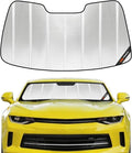 Pigenius Windshield Sun Shade for Chevrolet Camaro 2016-2024. Reflective Aluminum Film Front Window Sunshade - BLAZBLOCK by Pigenius