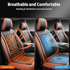 for GMC Terrain 2010-2025 2026 Car Seat Covers, Full Set, Brown | Luxury Full Coverage Leather Seat Protectors, Waterproof Breathable, Non-Slip, Easy to Install, Airbag Compatible, All-Season - Image 6