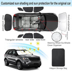 TINGLU Window Shades for Ford Explorer SUV 2011-2019 8PCS Accessories Full Windows Rear Triangular Windshield Sun Shade Sun UV Rays Privacy Protection - Image 3
