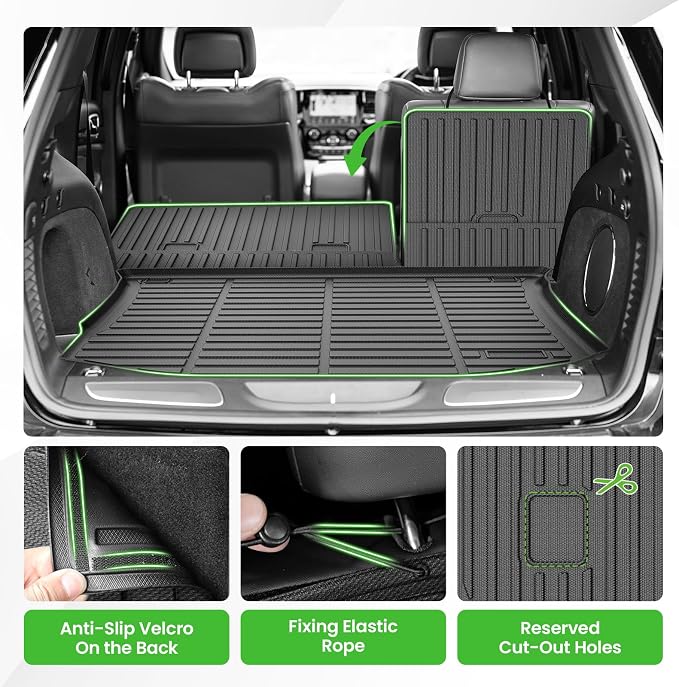 Cartist Cargo Liner for Jeep Grand Cherokee 2011-2021, All Weather Cargo Mats for Grand Cherokee Accessories, Heavy Duty TPE Trunk Mat, Car Accessories - Image 4