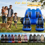 Fit Renegade Seat Covers Custom Fit for Jeep Renegade 2015-2023, Full Set | Premium Leather Full Coverage Protectors, Waterproof, Breathable, Scratch Resistant, Easy Wipe, Airbag Compatible, Black+Blue - Image 9