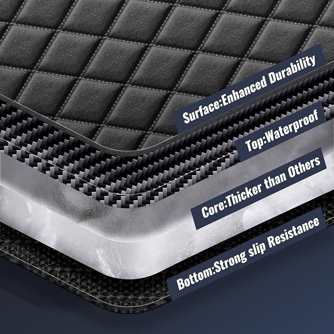 fidozen Dog Car Seat Cover, Waterproof Pet Hammock, Extra Large, Black, SUV | Waterproof breathable hammock protects seats from dirt and scratches; machine washable with storage pocket & extra-large fit. - Image 7