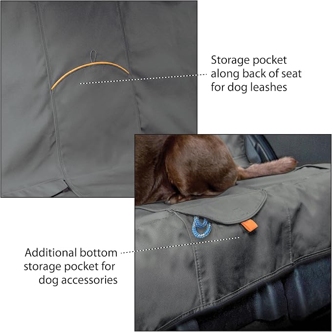Kurgo Wander Bench Seat Cover, Dog Car Seat Protector, Waterproof & Stain-Resistant, Secure Fit, Charcoal Grey | Protects Bench Seats from Muddy Paws & Pet Hair, Waterproof, Stain Resistant, Secure Fit, For Cars & SUVs - Image 7