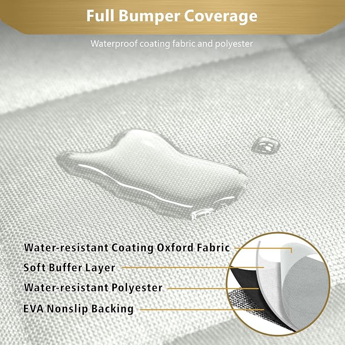 Veckle SUV Cargo Liner for Dogs - Trunk Cover with Bumper Flap Protector | Waterproof Pet Cargo Cover with Side Flaps, Dog Car Seat Cover with Non-Slip Trunk Mat, Prevents Scratches Pet Hair Mud Dirt - Image 5