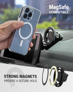 Scosche MagicMount MS 5-in-1 MagSafe Phone Mount for Car Vent, Dashboard and Back of Display for Floating Screens, Hands Free Magnetic Cell Phone Holder Compatible with iPhone 17 16 15 14 13 12 - Image 4