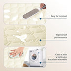 gogobunny Waterproof Dog Blankets for Large Dogs, Pet Bed Cover Breathable | Washable Pee Pads, Quilted Throw Blanket, Furniture Protector for Couch Sofa Bed Car, 82x82 Inch Dark/Light Cream - Image 7