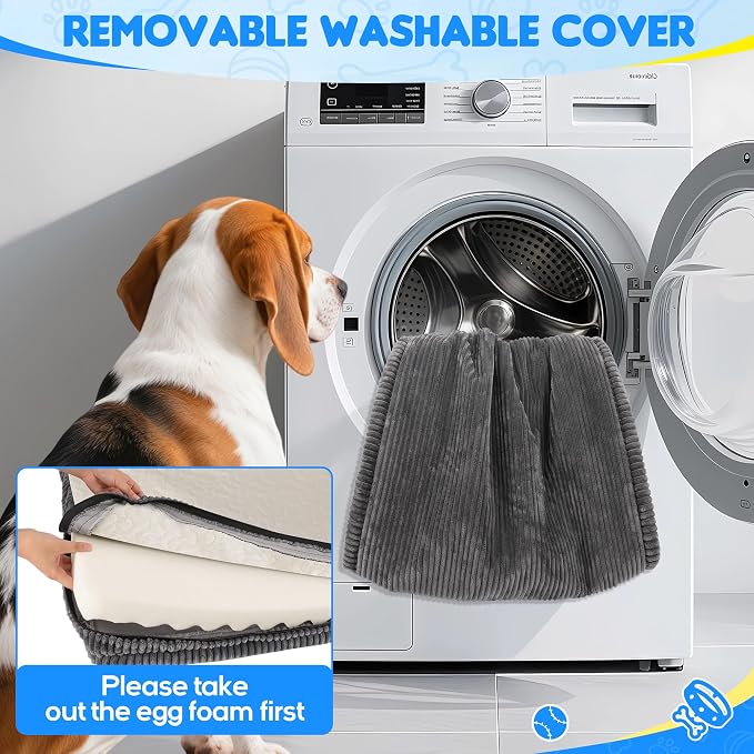 Loiion Dog Car Bed, Non-Slip Backseat Extender Pet Mat 50"x24.6"x2" | Removable, Washable Dog Bed With Waterproof Liner Protects Car Seats, Anti-Slip Travel Bed For Dogs - Image 9