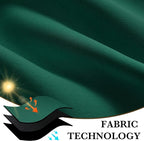 RYB HOME 100% Blackout Short Curtains for Small Window, Thermal Insulated | Total Room Darkening, Noise Reducing, Curtains for Basement Bathroom RV Cars, W29 x L30, Dark Green, 2 Panels - Image 7