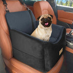 JOEJOY Dog Car Seats for Small Medium Dogs Under 35lbs, Dog Booster Seat with Detachable Washable Cover and Cushion, Memory Foam Pet Car Seat with Safety Belt and Storage Pockets (DG) - Image 2
