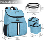 BAGLHER丨Dog Travel Bag, Airline Approved Pet Supplies Backpack, Dog Travel Backpack with 2 Silicone Collapsible Bowls and 2 Food Baskets - Image 3