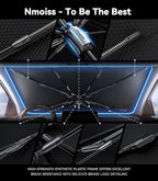 Nmoiss Windshield Sun Shade Umbrella for Honda Accord - [Vinyl Coating Heat Shield] Protect Car from Sun Rays & Heat Damage Keep Cool and Protect Interior, Spring Structure Edge - Image 7