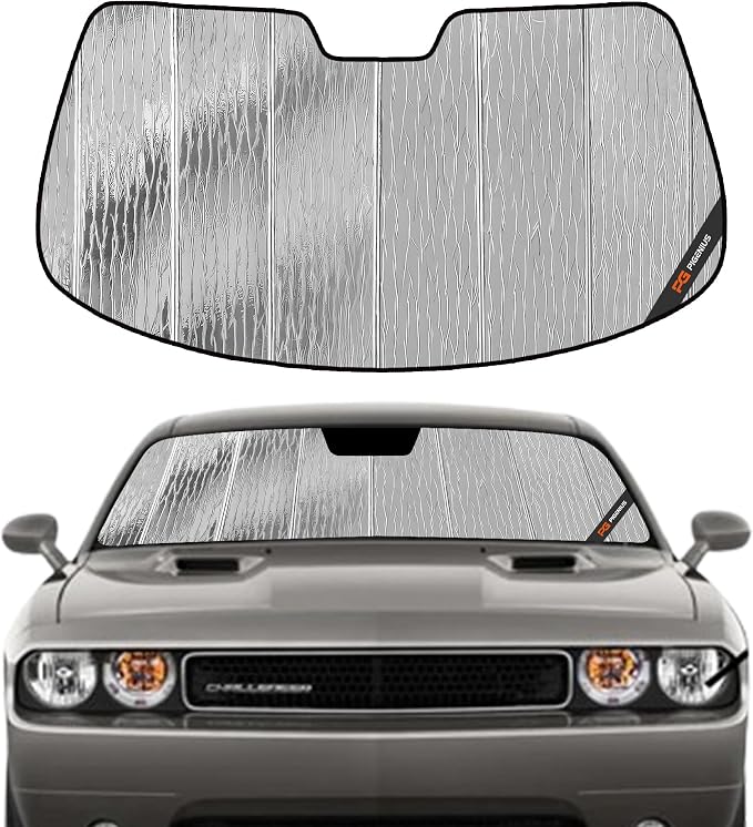 Pigenius Windshield Shade for Dodge Challenger 2008-2014 Front Window Sunshade - AstraGuard by Pigenius