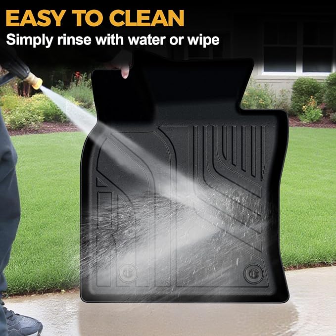 Floor Mats for 2018-2024 Toyota Camry Gas FWD Accessories | Full-Coverage Set with Cargo Liner, Odorless & Durable, All-Weather Protection, 3D Laser Fit, Easy to Spray Clean - Image 9