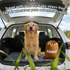 Soft Plush Dog Car Seat Cover & Sofa Protector, Non-Slip Mat (23.6''×70'') | Ailidso Soft plush travel seat protector for backseat or sofa. Non-slip bottom, machine washable, includes storage bag (Grey) - Image 3