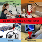 Cup Holder Phone Holder Mount for Car - Universal Adjustable Expander Cradle Hands-Free Driving - Compatible with All Smartphones Car Mount for iPhone Samsung Google Android Mobile Accessories Red - Image 3