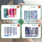 CLOVER Travel Tissues 3-Ply Facial Tissues & Car Tissues - Compact Tissue Canister for Cup Holder, Office, Bedroom, Vanity (Lition Pack of 4) - Image 8
