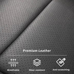 coverdream Custom Seat Covers for 2015-2016 Honda CR-V,Premium Faux Leather Car Seat Cover Set,Full Set Waterproof SUV Seat Protector,Armrest Covers Included (Black/Gray) - Image 6
