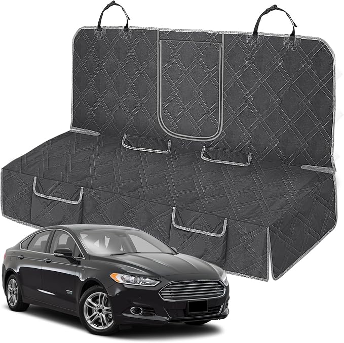 Dog Car Seat Cover for 2013-2019 Ford Fusion | Waterproof Pet Bench Seat Cover for Back Seat, 600D Heavy Duty Scratch Proof Nonslip Truck Seat Covers for Dogs by Kistrba