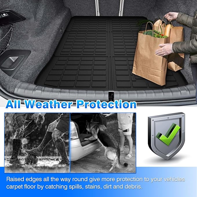 G30 Cargo mat - Trunk Mat for BMW G30 5 Series 2017-2023 | All Weather Trunk Mat for G30 Accessories, Heavy Duty Rubber Mats, Car Accessories - Image 7