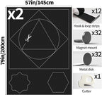 BKSAI 100% Blackout Window Cover, Portable Magnetic Black Out Curtains for Window, Black Out Shades No Drill Cuttable Blackout Blinds for Bedroom, RV, Nursery, Media Room, 79x57 inch, 2Pack - Image 6