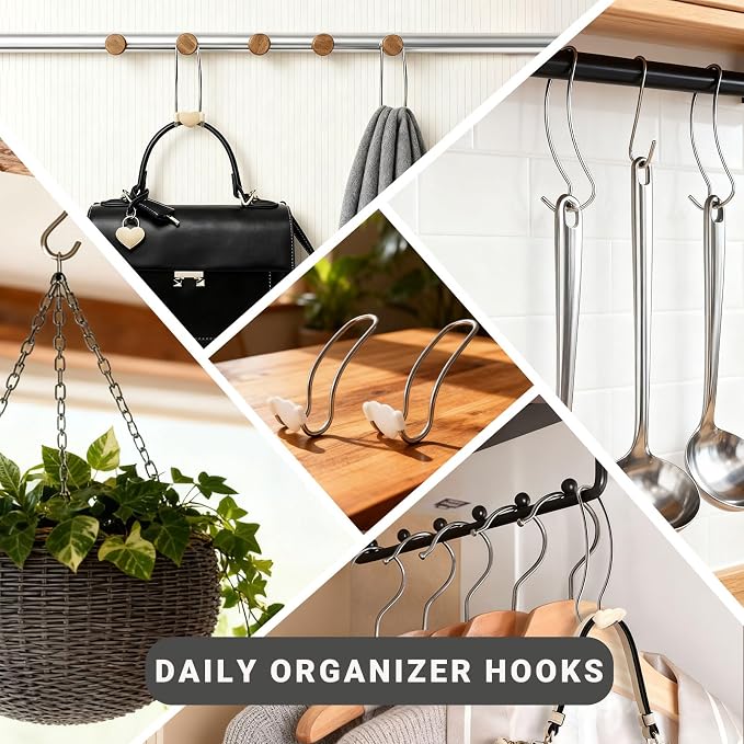 Heavy Duty Car Seat Hooks for Purse & Backpack, 2 Pack Metal | Holds 20 lbs per hook. For car headrests, home doors, office cabinets. Hangs coats, hats, bags with protective cover - Image 9