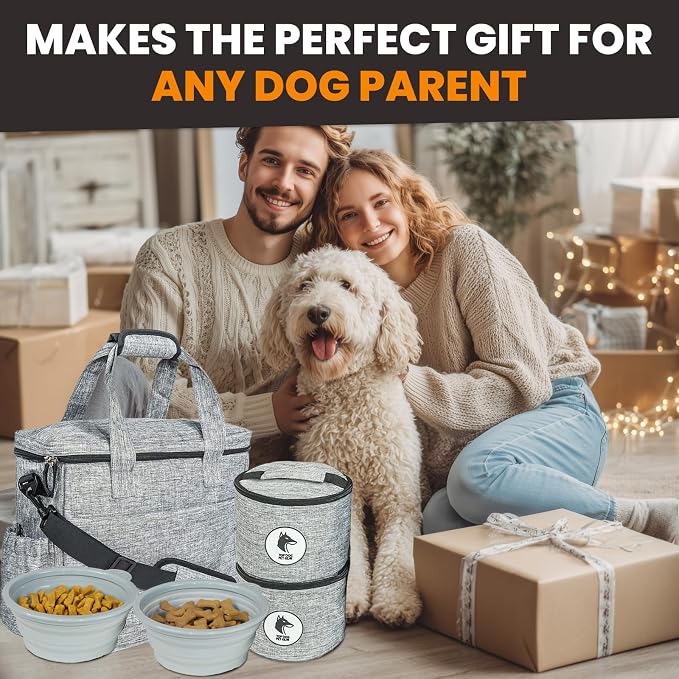 Dog Travel Bag for Supplies - Airline Approved Pet Backpack Organizer | Pet Supply Organizer with Collapsible Bowls, Food Containers, Luggage Sleeve - Camping Gear, Road Trip Essentials - Image 7
