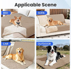 Waterproof Dog Bed Cover Pet Blanket, Soft Couch Cover for Dogs Washable, Non-Slip Dog Blanket Protect Furniture Couch Sofa Car for Puppy Large Dogs Cat (30x70 Inch, Khaki) - Image 5