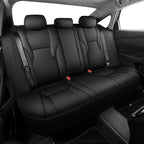 AOMSAZTO Custom Fit Seat Covers for Honda Accord 2023 2024 2025 2026 LX | Rear Row W/Solid Backrest Full Set Waterproof Airbag CompatibleFaux Leather Black - Image 2