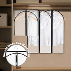 Garment Bags for Hanging Clothes, 45'' Suit Bag Cover for Storage and Travel, Dress Bags for Gowns Long (Clear) - Image 5