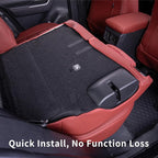 Faux Leather Seat Covers for 2022-2026 Toyota Corolla Cross Hybrid | Full Set Suv Seat Cushion for Corolla Cross L/XLE/LE,Luxury Waterproof Car Seat Protector,Factory Look,Wine Red - Image 9