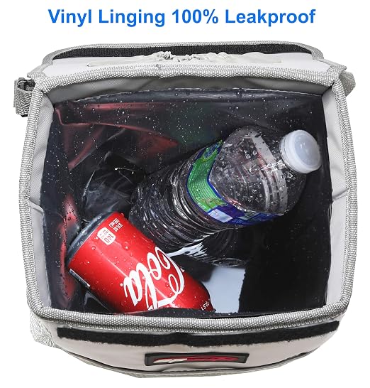 EPAuto Waterproof Car Trash Can with Lid and Pockets, 2.5 Gal, Gray | Leakproof, Collapsible Multipurpose Car Bin with 3 Side Storage Pockets, Adjustable Straps - Image 6