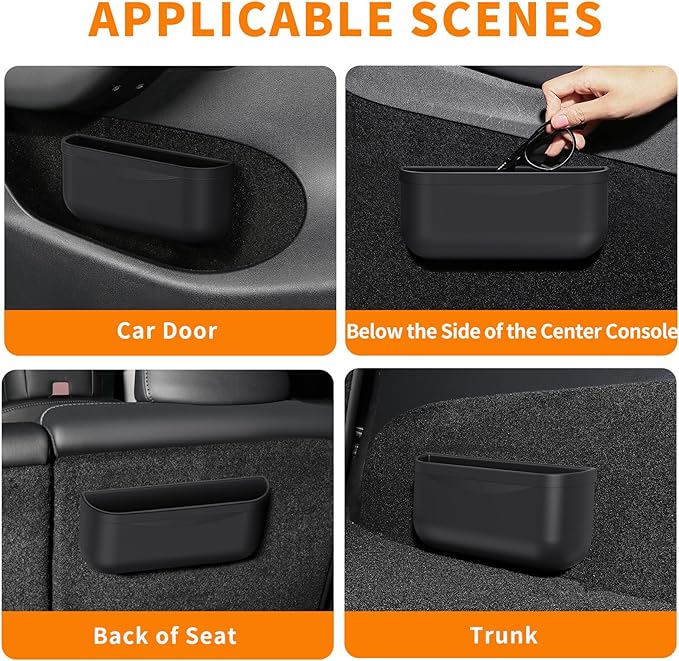 for Tesla Model Y 3 Sunglasses Holder Center Console Organizer Tray Storage Box Key Card Coin Holder Silicone Hook for Flocking Tesla Accessories - Image 2