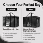 NZ home PRO Large Insulated Food Delivery Bag (3XL, Blue, 1 Pack) | Thermal bag, For cold & hot food, Water-resistant, Portable cooler, Soft sided catering tote, Grocery bag with zippered top - Image 8