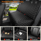 URPOWER Dog Car Seat Cover for Back Seat, Waterproof Car Seat Protector | Non-Slip, Scratch-Resistant, Machine-Washable Rear Bench Seat Cover - Image 2