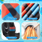 1 Pack Car Seat Towel Cover with Storage Bag, Beach Palm Trees Style | 63 x 32 in Car Towel Seat Cover Non Slip Waterproof, Gym Workout Swimming Running, Machine Washable Sweat Absorbent Protector - Image 4