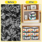 Tesuko 6 Pack Clear Toy Storage Bag with Name Tag& Manual Pocket, Waterproof Transparent PVC Toy Organizer Case for Lego Bricks, Board Games, Building Blocks, Puzzles (Large Capacity, Black) - Image 6