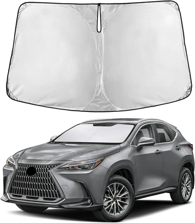 EcoNour Windshield Sunshade Compatible for Lexus NX 2022-2024 2025 2026 | Sun Visor for Front Windshield & Window Sun Shade Cover, UV Heat Blocker & Protector, Car Accessories by EcoNour