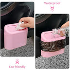 Accmor Car Trash Can with Lid, Leakproof Vehicle Garbage Organizer Holder Bin with 60 Pack Trash Bags, Mini Auto Dustbin Accessories Storage Container for Vans, SUVs, Office (Pink) - Image 5
