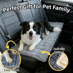 Soft Plush Dog Car Seat Cover & Sofa Protector, Non-Slip Mat (23.6''×70'') | Ailidso Soft plush travel seat protector for backseat or sofa. Non-slip bottom, machine washable, includes storage bag (Grey) - Image 6