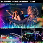 Interior Car LED Strip Lights,Acrylic LED Lights for Car with Dynamic Dreamcolor Chasing,175 inches 10 in 1 RGB Neon Strip Fiber Optic Ambient Lighting Kits with Remote APP,for Inside car Decorations - Image 5