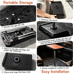 Car Seat Tray Table, Multi-Function Adjustable Car Laptop Desk (Mini) | Two-in-One Office Desk/Footstool Set, Car Tray,Car Desk for Laptop,Portable Car Table,for Front Passenger/Rear/Driver Seat - Image 3