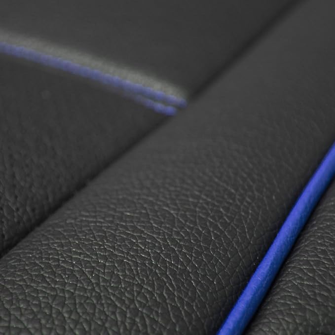 FH Group Back Seat Faux Leather Car Seat Cover - Universal Fit, Rear Seat Covers for Cars with Rear Split Bench, Car Seat Cushions for SUV, Sedan, Van Black - Image 4