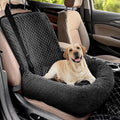 Dog Car Seat for Small Medium Dogs,Detachable Washable Travel Safety Pet Booster Seat, Comfy Ultra Soft and Multifunctional Car Travel Bed,Black by MagicFox