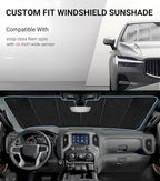 Pigenius Windshield Sun Shade for Ram 1500 2019-2024 with 10 inch Wide Sensor - AstraGuard - Image 2
