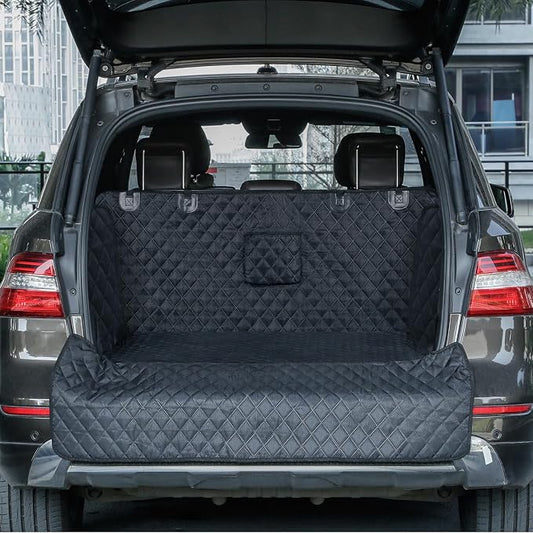 Dog Cargo Liner for SUVs - Waterproof Large Non-Slip Pet Trunk Mat with Bumper Flap Protector, Universal Fit for SUVs, Sedans, Vans by Unknown