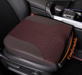 kingphenix Memory Foam Car Seat Cushion for Driving Comfort and Office Use | Coccyx & Lower Back Pressure Relief, Non-Slip 4D Mesh Seat Cushion for Cars, Trucks, SUVs, Long Drives & Office Chairs, Brown by kingphenix